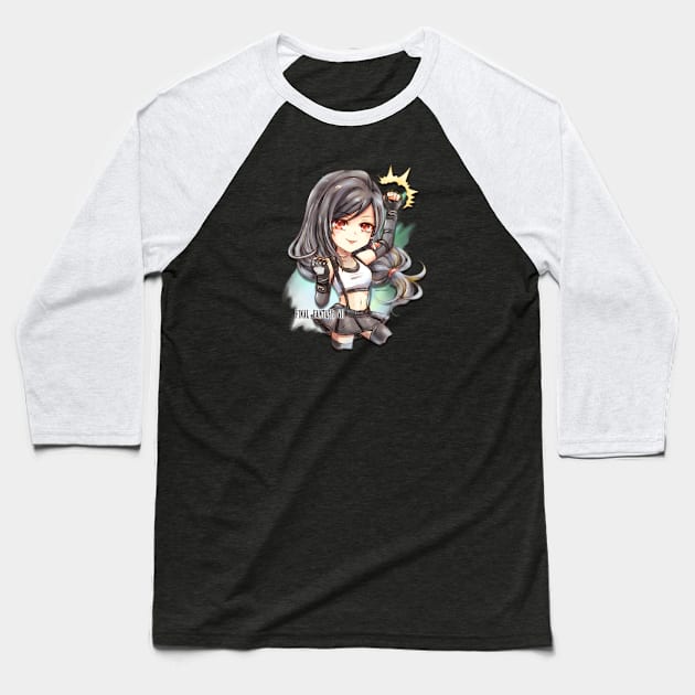 Final Fantasy 7 Remake Tifa Lockhart Baseball T-Shirt by candypiggy